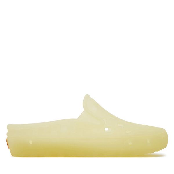 Klapki Vans. Żółte klapki damskie Vans, bez wzorów, bez obcasa, bez zapięcia. Za 239.99 zł.