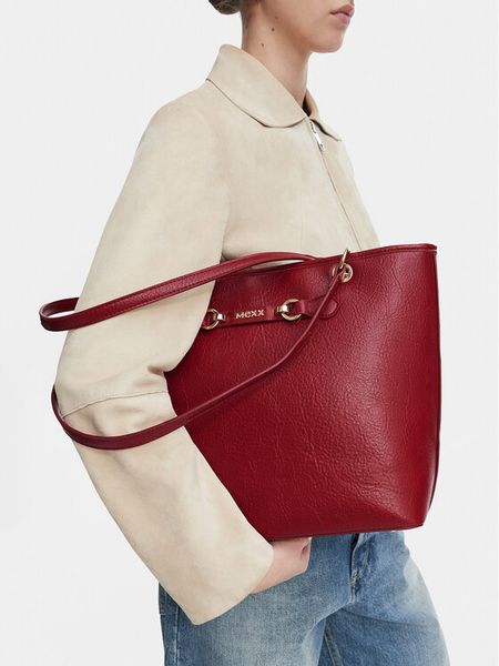 MEXX Torebka EO-MEXX-L-026-10 Czerwony. Czerwone shopper bag Mexx, bez wzorów, ze skóry, bez dodatków. Za 229.99 zł.