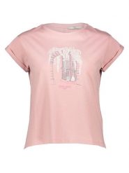 Pepe Jeans Koszulka w kolorze jasnoróżowym rozmiar: M. Różowe bluzki damskie Pepe Jeans, m, bez wzorów, z bawełny, bez kołnierzyka, bez ramiączek. Za 109.26 zł.