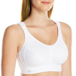 Stanik do biegania extreme control z wysoki poziomem podtrzymywania. Białe obuwie sportowe damskie ANITA ACTIVE, z bawełny, bez zapięcia, do biegania. Za 338.00 zł.