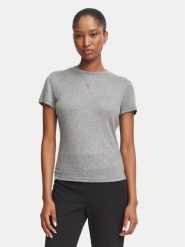 Guess T-Shirt W5BP07 KCGM2 Szary ciemny Regular Fit. Szare t-shirty damskie Guess, xs, z aplikacjami, z syntetyku, bez kołnierzyka. Za 174.99 zł.