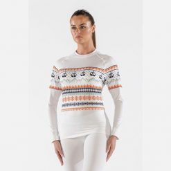 Koszulka termoaktywna Damska SURFANIC SWE2604. Białe koszulki damskie SURFANIC, bez wzorów, bez kołnierzyka, bez ramiączek. Za 130.99 zł.