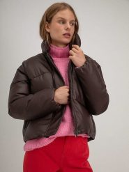 Josephine & Co Kurtka "Semmie" w kolorze brązowym rozmiar: 36. Brązowe kurtki damskie Josephine & Co, bez wzorów, bez kaptura. Za 271.03 zł.