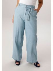 Aniston Dżinsy - Comfort fit - w kolorze błękitnym rozmiar: 54. Niebieskie jeansy damskie Aniston, z podwyższonym stanem. Za 79.59 zł.