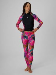 4F Legginsy do pływania i sportów wodnych z filtrem UPF50+ damskie - multikolor XL. Brązowe legginsy damskie 4F, s, bez wzorów, z materiału. Za 129.99 zł.