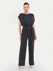 Swing Kombinezon 3AD00400 Czarny Relaxed Fit. Czarne sukienki damskie Swing, bez wzorów, z syntetyku, bez ramiączek. Za 939.99 zł.