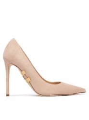 Elisabetta Franchi Szpilki SA-16L-62E2-590 Beżowy jasny. Brązowe szpilki damskie Elisabetta Franchi, bez wzorów, ze skóry, bez obcasa, na szpilce, bez zapięcia. Za 2,509.00 zł.