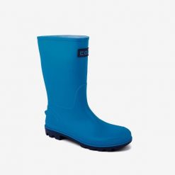 Damskie kalosze Coqui - wysokie, bezszwowe, antypoślizgowe. Niebieskie kalosze damskie Coqui, bez wzorów, z materiału. Za 138.99 zł.