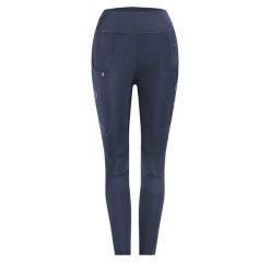 Damskie legginsy jeździeckie Cavallo Lin Grip Rl. Niebieskie legginsy damskie CAVALLO, z aplikacjami. Za 284.60 zł.