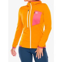 Bluza damska Ortovox Fleece Grid Hoody. Żółte bluzy damskie ORTOVOX, na zimę, xs, bez wzorów, bez kaptura. Za 816.99 zł.
