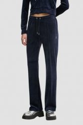 JUICY COUTURE Granatowe damskie spodnie dresowe Tina, Rozmiar XS. Niebieskie spodnie dresowe damskie Juicy Couture, s, bez wzorów, z dresówki. Za 409.99 zł.