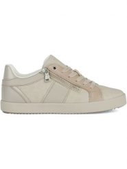 Geox Skórzane sneakersy "Blomiee" w kolorze beżowym rozmiar: 38. Brązowe obuwie sportowe damskie Geox, z materiału, bez zapięcia. Za 237.17 zł.