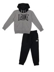 Bluza z kaptur na co dzień na siłownię. Czarne bluzy damskie LEONE 1947 APPAREL, bez wzorów, z dresówki, bez kaptura. Za 84.16 zł.
