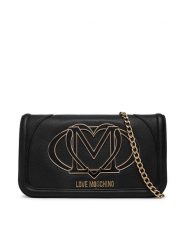 LOVE MOSCHINO Torebka JC4010PP1NLG0000 Czarny. Czarne torebki wieczorowe damskie Love Moschino, bez wzorów, ze skóry, bez dodatków. Za 589.99 zł.