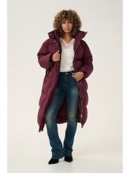 Kaffe Płaszcz zimowy w kolorze bordowym rozmiar: XL. Czerwone płaszcze damskie Kaffe, na zimę, xl, bez wzorów, z puchu, bez kaptura. Za 219.08 zł.