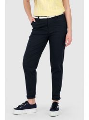 Alife and kickin Spodnie "Hiroko" w kolorze granatowym rozmiar: XL. Niebieskie spodnie materiałowe damskie Alife and Kickin, bez wzorów, z materiału. Za 104.99 zł.