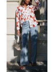 LA Angels Bluzka w kolorze biało-czerwono-pomarańczowym rozmiar: S. Białe bluzki damskie LA Angels, s, bez wzorów, bez kołnierzyka, bez ramiączek. Za 126.99 zł.