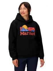 Marmot Bluza "Coastal" w kolorze czarnym rozmiar: M. Czarne bluzy damskie Marmot, m, bez wzorów, z kapturem. Za 163.26 zł.