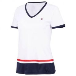 Koszulka treningowa damska Fila Elisabeth. Białe koszulki sportowe damskie Fila, l, bez wzorów, z poliesteru, bez ramiączek. Za 245.00 zł.