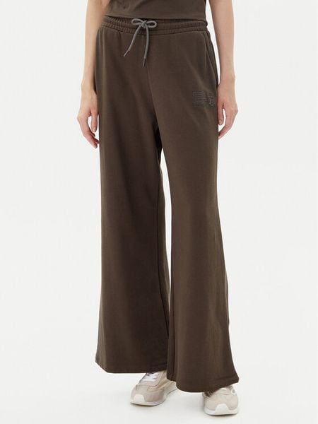 EA7 Emporio Armani Spodnie dresowe 7W000106 AF12473 U6139 Brązowy Loose Fit. Brązowe spodnie dresowe damskie EA7 Emporio Armani, s, bez wzorów, z bawełny. Za 219.99 zł.