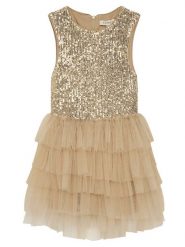 TWINSET Sukienka codzienna 251GJ2533 M Srebrny Regular Fit. Szare sukienki dziewczęce Twinset, bez wzorów, z syntetyku, bez ramiączek, proste. Za 759.99 zł.