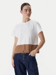 Marella T-Shirt Zorro 2615111141 Beżowy Relaxed Fit. Brązowe t-shirty damskie Marella, l, bez wzorów, z bawełny, bez kołnierzyka. Za 429.99 zł.