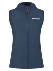 ANAPURNA Kamizelka polarowa "Vugana" w kolorze granatowym rozmiar: S. Niebieskie kamizelki damskie ANAPURNA, s, bez wzorów, z polaru, bez kaptura. Za 43.99 zł.