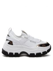 Guess Sneakersy Braydin FL8BYD SMF12 Biały. Białe obuwie sportowe damskie Guess, ze skóry, bez zapięcia. Za 329.99 zł.