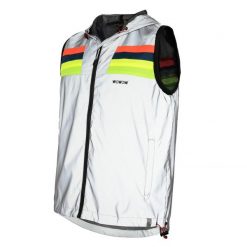 WOWOW - Sportowa Kurtka Rowerowa Unisex W Pełni Odblaskowa. Szare kurtki sportowe damskie WOWOW, l, bez wzorów, z materiału, bez kaptura. Za 319.95 zł.