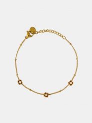 MOODE Bransoletka "Renee" z elementami ozdobnymi rozmiar: onesize. Białe bransoletki damskie MOODE, ze stali. Za 39.99 zł.