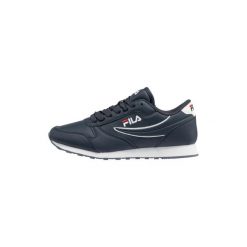 Sneakersy Fila Orbit Low. Niebieskie obuwie sportowe treningowe Fila, z materiału, do biegania. Za 169.00 zł.
