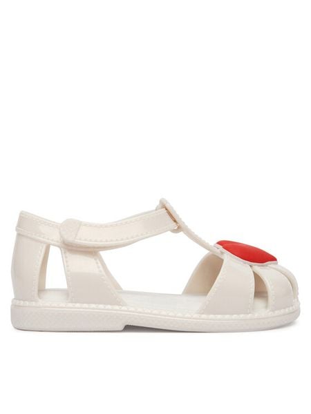 Melissa Sandały Mini Melissa Hip Heart Ballerina Bb 37783 Biały. Białe sandały dziewczęce Melissa, bez obcasa, bez zapięcia. Za 269.99 zł.