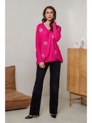 Soft Cashmere Sweter w kolorze różowym rozmiar: 38/40. Różowe swetry klasyczne damskie Soft Cashmere, z kaszmiru, bez kołnierzyka. Za 104.99 zł.