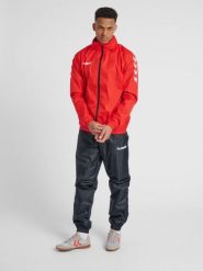 Kurtka ortalionowa sportowa Hummel Core Spray Jacket. Czerwone kurtki sportowe damskie Hummel, m, bez wzorów, z materiału, bez kaptura. Za 130.00 zł.