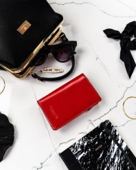 Portfel skórzany Cavaldi [DH] 249-GCL RED czerwony. Czerwone portfele damskie 4U Cavaldi, bez wzorów, ze skóry. Za 65.99 zł.