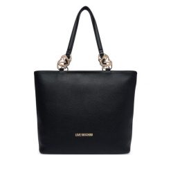Torebka LOVE MOSCHINO. Czarne shopper bag Love Moschino, bez wzorów, bez dodatków. Za 1,009.00 zł.