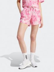 Adidas Szorty "AOP" w kolorze jasnoróżowym rozmiar: L. Różowe szorty damskie Adidas, bez wzorów. Za 74.63 zł.