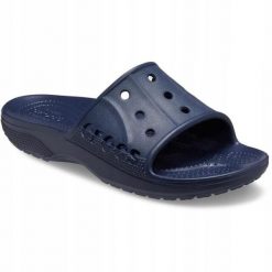 Klapki Dla Dorosłych Crocs Baya II Slide. Czarne klapki damskie Crocs, bez wzorów, z materiału, bez obcasa, bez zapięcia. Za 99.99 zł.