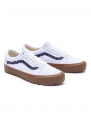 Vans Skórzane sneakersy "Old Skool" w kolorze białym rozmiar: 39. Białe obuwie sportowe damskie Vans, bez zapięcia. Za 95.46 zł.
