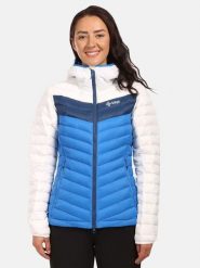 Kilpi Kurtka puchowa "Pyramiden" w kolorze niebiesko-białym rozmiar: 40. Białe kurtki damskie Kilpi, bez wzorów, z materiału, bez kaptura. Za 491.99 zł.