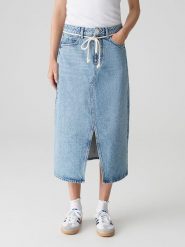 OPUS Spódnica dżinsowa w kolorze błękitnym rozmiar: 40. Niebieskie spódnice damskie Opus, na co dzień, bez wzorów, z bawełny, klasyczne, midi. Za 165.99 zł.