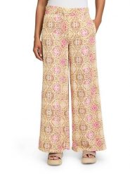 CARTOON Spodnie w kolorze różowo-beżowym rozmiar: 40. Brązowe spodnie materiałowe damskie Cartoon, bez wzorów, z materiału. Za 130.99 zł.