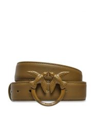 Pinko Pasek Damski Lover Berry H3 Belt AI 24-25 PLT01 100125 A1K2 Khaki. Brązowe paski damskie Pinko, bez wzorów, ze skóry. Za 299.99 zł.