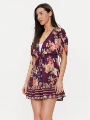 Maaji Sukienka letnia PT1867CPO603 Fioletowy Regular Fit. Fioletowe sukienki damskie Maaji, bez wzorów, z wiskozy, bez ramiączek. Za 199.99 zł.