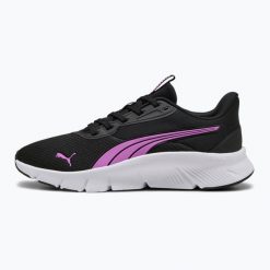 Buty do biegania PUMA Flexfocus Lite Modern Woven. Czarne obuwie sportowe damskie Puma, bez zapięcia, do biegania. Za 189.99 zł.