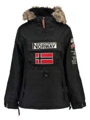 Geographical Norway Parka "Boomera" w kolorze czarnym rozmiar: XL. Czarne parki damskie Geographical Norway, xl, z futra, bez kaptura. Za 241.56 zł.