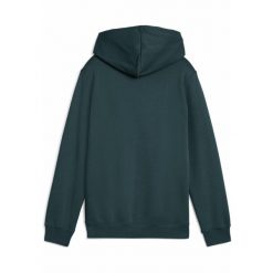 Młodzieżowa polarowa bluza z kapturem ESS z logo No. 1 PUMA Green Terrain. Zielona bluzy damskie Puma, m, bez wzorów, z dżerseju, z kapturem. Za 159.00 zł.