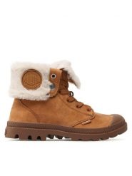 Palladium Trapery Baggy Nbk Wl 97962-237-M Brązowy. Brązowe trapery damskie Palladium, z nubiku, bez zapięcia. Za 509.99 zł.