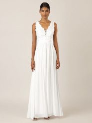 APART Sukienka w kolorze białym rozmiar: 34. Białe sukienki damskie Apart, bez wzorów, z koronki, bez ramiączek. Za 187.99 zł.