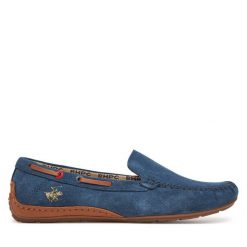 Mokasyny Beverly Hills Polo Club. Niebieskie mokasyny damskie Beverly Hills Polo Club, bez obcasa. Za 259.99 zł.
